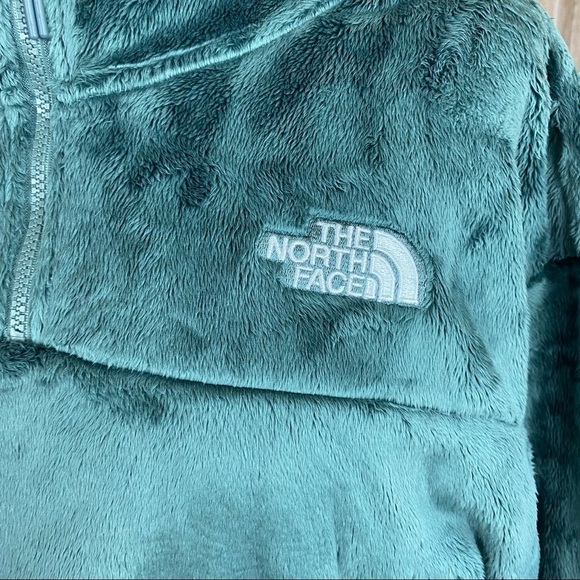 The North Face Osito Quarter‎ Zip Cropped Hoodie Balsam Green Size XXL - Picture 7 of 16